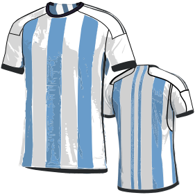 Moldes de confeccion para HOMBRES Remeras Camiseta futbol argentino 9357